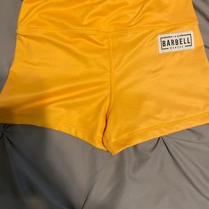 Women’s Barbell Cartel Shorts | Small | Yellow